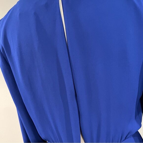 BCBGMaxAzria Blue royal V-Neck Long Sleeve Sheath Dress size 8 - Picture 6 of 13